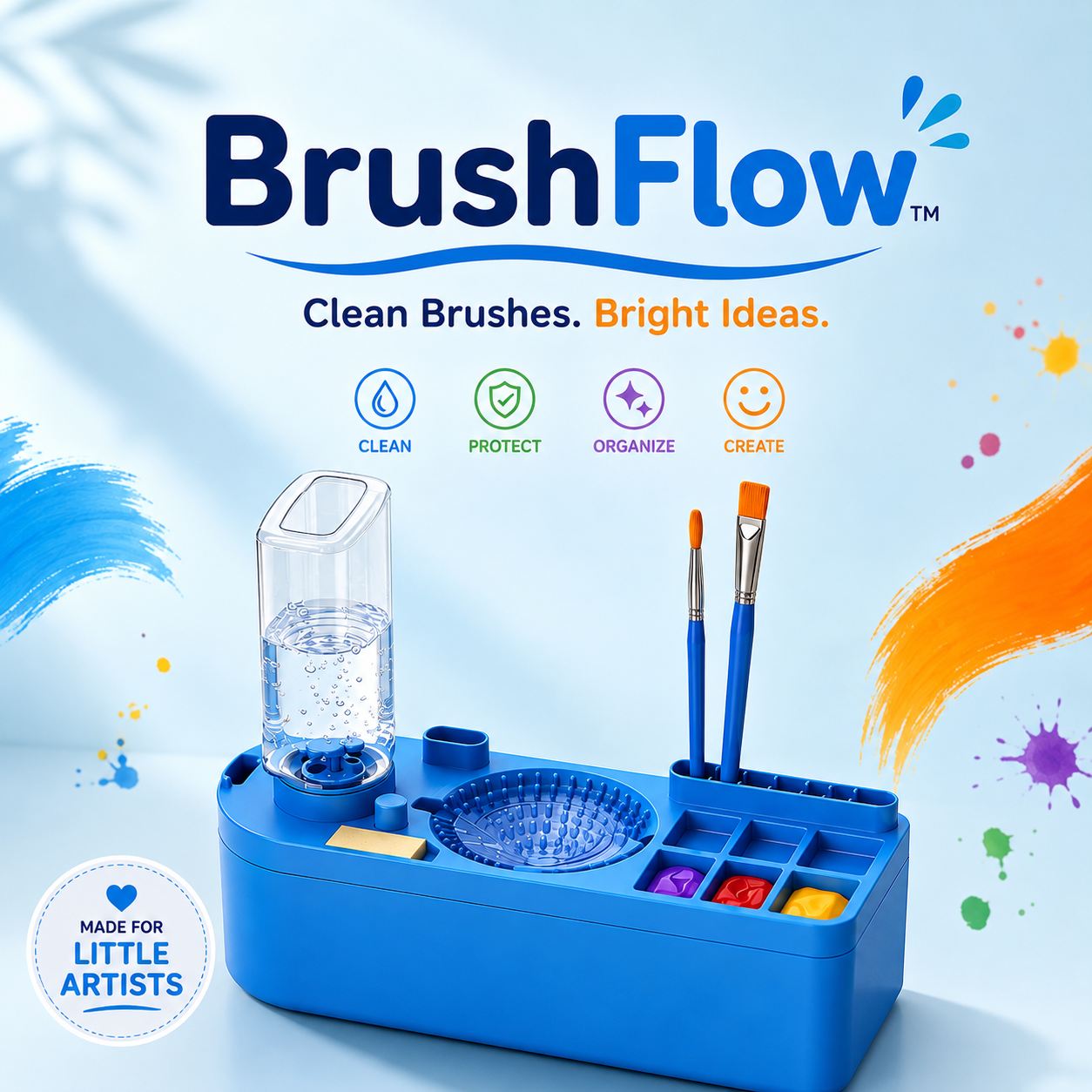 BrushFlow™ – Automatic Paint Brush Cleaning Station