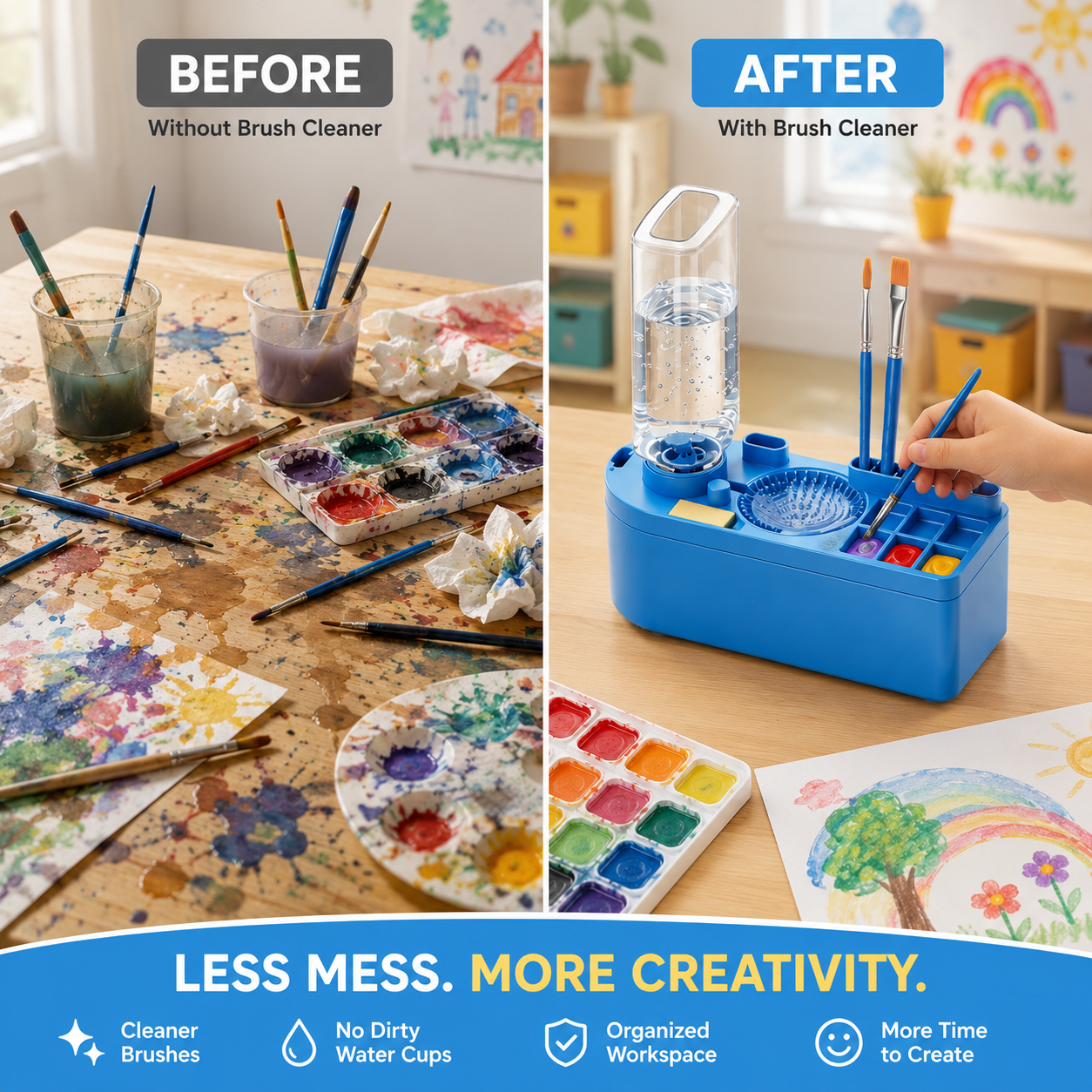 BrushFlow™ – Automatic Paint Brush Cleaning Station